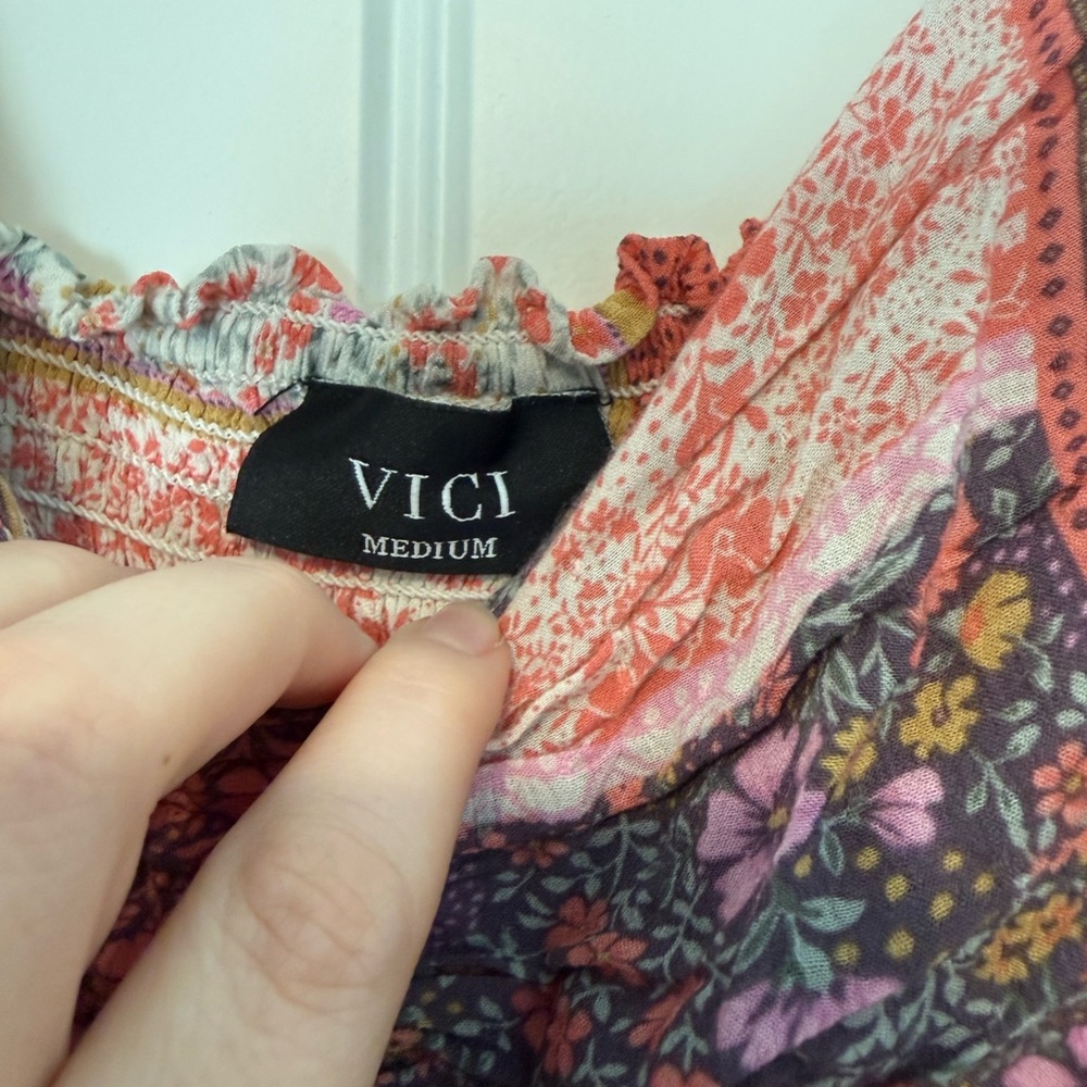 Vici Multicolor Patchwork Mini Dress - image 4